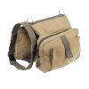 Pet Dog Backpack Hound Hiking Camping Saddle Bag Cotton Canvas For Medium Large Dog