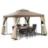 10 Feet x 10 Feet Awning Patio Screw-free Structure Canopy Tent