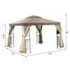 10 Feet x 10 Feet Awning Patio Screw-free Structure Canopy Tent