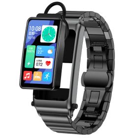 Non Invasive Blood Glucose Smart Watch (Option: Black steel strip)