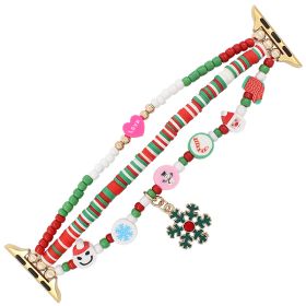 Fashion Christmas Watch Strap (Option: 1 Random Circle Pattern-38or40or41MM)