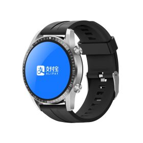 Round Smart Bluetooth Calling Watch (Color: Black)