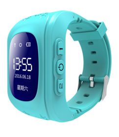 Children's Smart Watch GPS Positioning Student (Option: GPS LCD Screen Blue)