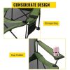 Folding Camp Chair 330 lbs Capacity w/ Footrest Mesh Lounge Chair, Cup Holder and Storage Bag