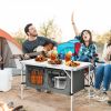 Travel Party Adjustable Height Folding Camping Table