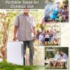 Travel Party Adjustable Height Folding Camping Table